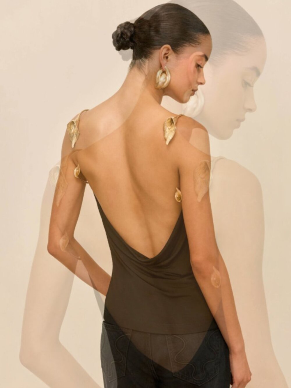 Cult Gaia Isiah Top in Black Black Size S $798.00 MSRP